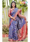 Blue Colour Rang Vol 51 Festival Wear Patola Silk Saree 410